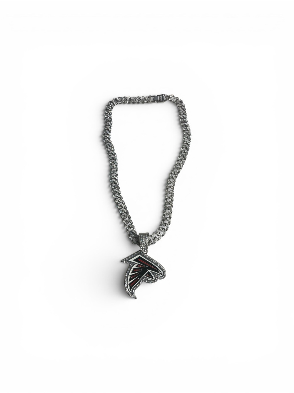 Atlanta Falcons Silver-Tone Pendant Necklace - Team Logo Chain